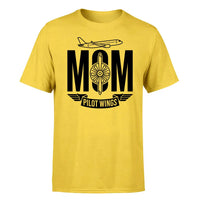 Thumbnail for Aviation Mom design on yellow single side