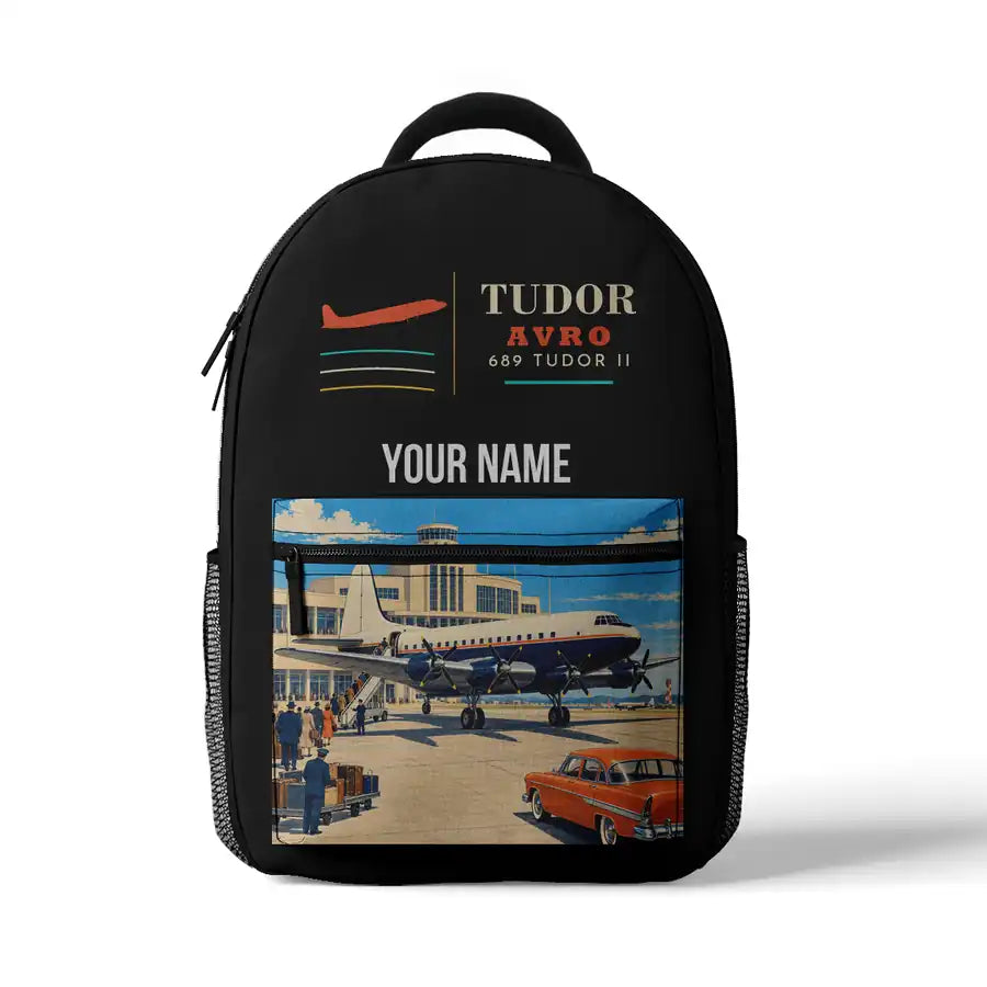 Avro 689 Tudor II - 3D Backpack - Black + Name