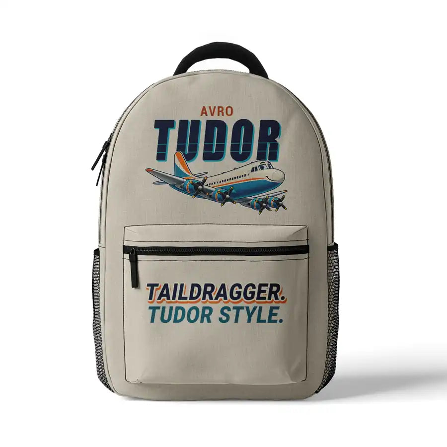 Avro 689 Tudor II - 3D Backpack - Cartoon - Beige