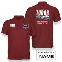Thumbnail for Avro 689 Tudor II - Cartoon - Double-Side Polo - Red + Name
