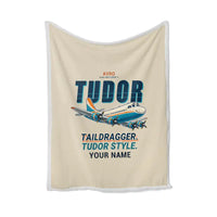 Thumbnail for Avro 689 Tudor II - Cartoon + Name - Blanket - Beige