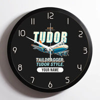 Thumbnail for Avro 689 Tudor II - Cartoon + Name - Framed - Black