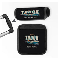 Thumbnail for Avro 689 Tudor II - Cartoon + Name - Luggage Handle Cover - Black