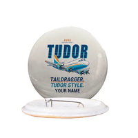 Thumbnail for Avro 689 Tudor II - Cartoon + Name - Pin - Beige