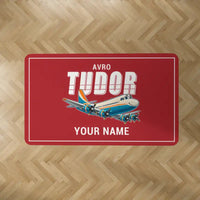 Thumbnail for Avro 689 Tudor II - Cartoon + Name - Rectangle Carpet - Red