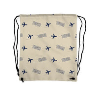 Thumbnail for Avro 689 Tudor II - Drawstring Bag - 3D Pattern - Beige