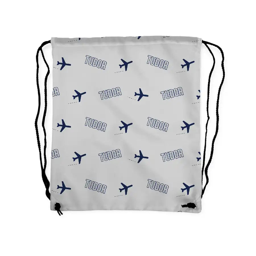 Avro 689 Tudor II - Drawstring Bag - 3D Pattern - Light Gray