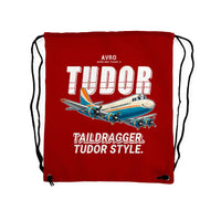 Thumbnail for Avro 689 Tudor II - Drawstring Bag - Cartoon - Red