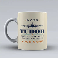 Thumbnail for Avro 689 Tudor II - Heritage + Name - Mug - Beige