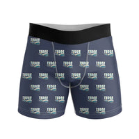 Thumbnail for Avro 689 Tudor II - Men Boxers - Cartoon Pattern - Navy Blue