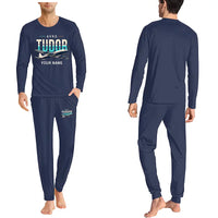 Thumbnail for Avro 689 Tudor II - Men Pajamas - Original Chest + Name - Navy Blue