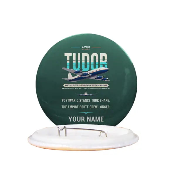 Avro 689 Tudor II - Original + Name - Pin - Dark Green