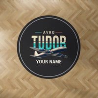 Thumbnail for Avro 689 Tudor II - Original + Name - Round Carpet - Black