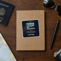 Thumbnail for Avro 689 Tudor II - Original + Name - Square Sticker - Notebook