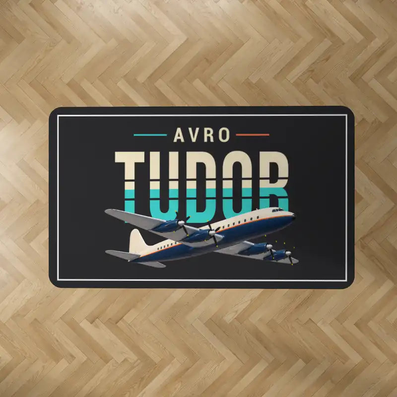 Avro 689 Tudor II - Original - Rectangle Carpet - Black