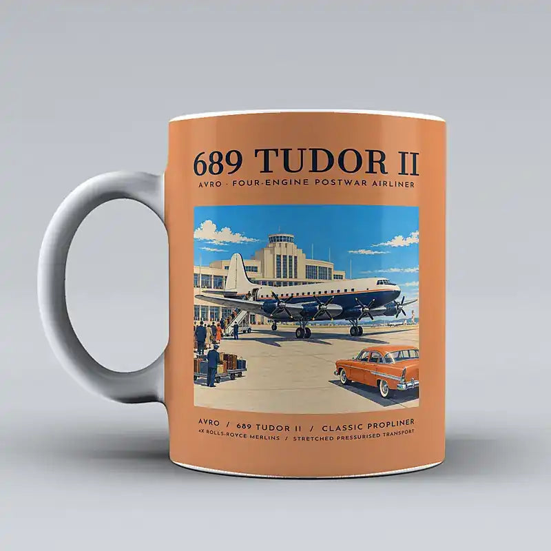 Avro 689 Tudor II - Poster - Mug - Orange