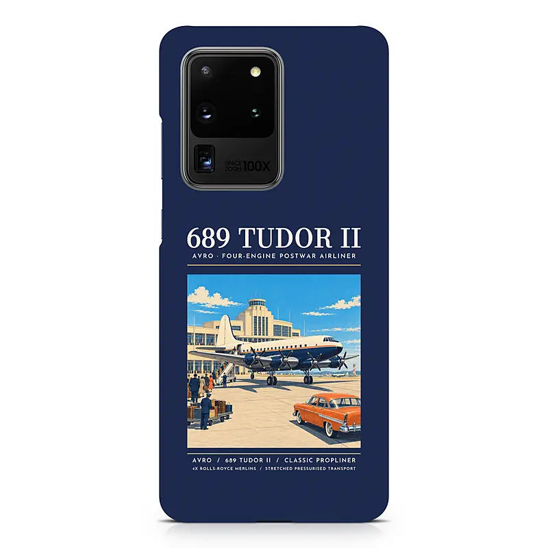 Avro 689 Tudor II - Poster - Samsung Case - Navy Blue