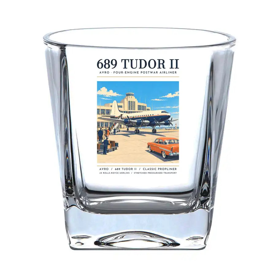Avro 689 Tudor II - Poster - Whiskey Glass