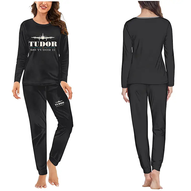Avro 689 Tudor II - Women Pajamas - Heritage Chest - Black