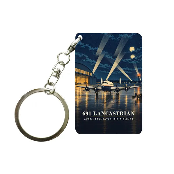 Avro 691 Lancastrian - 3D - Key Chain - Full Print