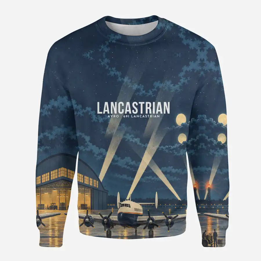 Avro 691 Lancastrian 3D All-Over Print Clothing - Sweatshirt - 3D