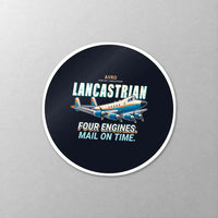 Thumbnail for Avro 691 Lancastrian - Cartoon - Circle Sticker - Close-up