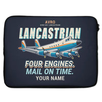 Thumbnail for Avro 691 Lancastrian - Cartoon + Name - Laptop Sleeve