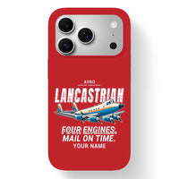 Thumbnail for Avro 691 Lancastrian - Cartoon + Name - MagSafe iPhone 17 Pro - Red