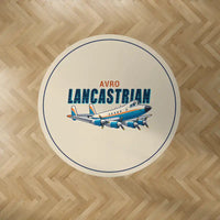Thumbnail for Avro 691 Lancastrian - Cartoon - Round Carpet - Beige