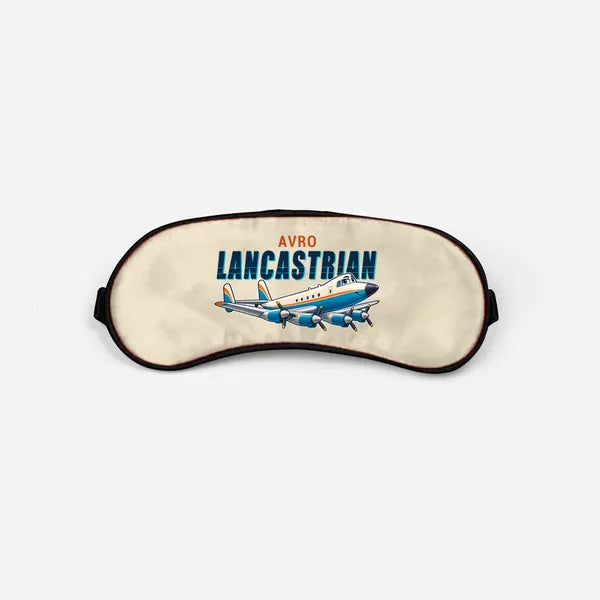 Avro 691 Lancastrian - Cartoon - Sleep Mask - Beige