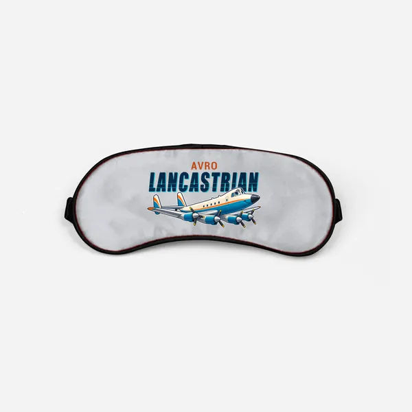 Avro 691 Lancastrian - Cartoon - Sleep Mask - Light Gray