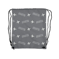 Thumbnail for Avro 691 Lancastrian - Drawstring Bag - 3D Pattern - Gray