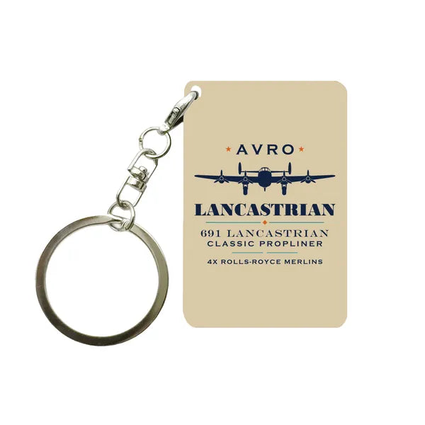 Avro 691 Lancastrian - Heritage - Key Chain - Beige