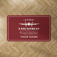 Thumbnail for Avro 691 Lancastrian - Heritage + Name - Rectangle Carpet - Dark Red