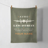 Thumbnail for Avro 691 Lancastrian - Heritage + Name - Towel - Green Army