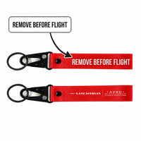 Thumbnail for Avro 691 Lancastrian Hawk-Shaped Key Chains - Red - Heritage - Remove Before Flight