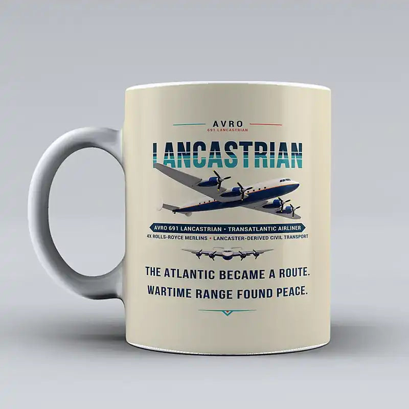 Avro 691 Lancastrian - Original - Mug - Beige