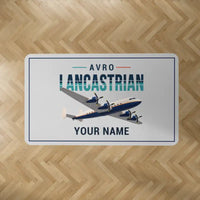 Thumbnail for Avro 691 Lancastrian - Original + Name - Rectangle Carpet - Light Gray