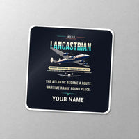 Thumbnail for Avro 691 Lancastrian - Original + Name - Square Sticker - Close-up