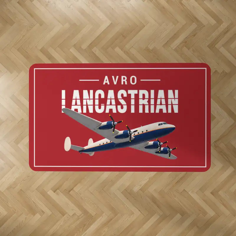 Avro 691 Lancastrian - Original - Rectangle Carpet - Red