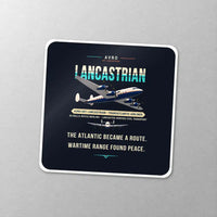 Thumbnail for Avro 691 Lancastrian - Original - Square Sticker - Close-up