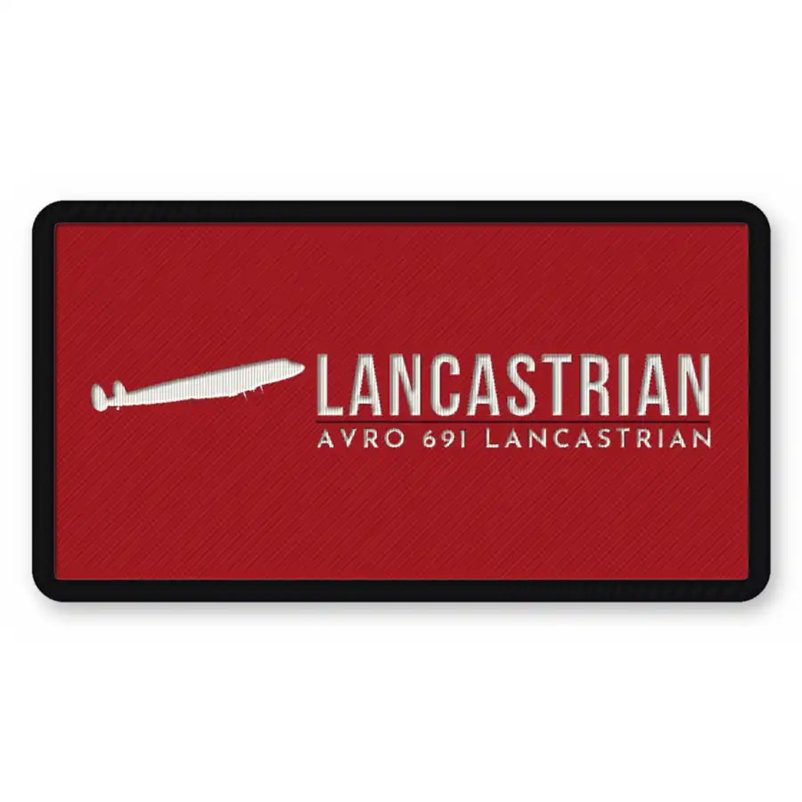 Avro 691 Lancastrian Patches - Rectangle - Red White