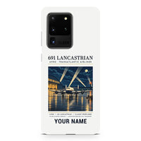 Thumbnail for Avro 691 Lancastrian - Poster + Name - Samsung Case - White