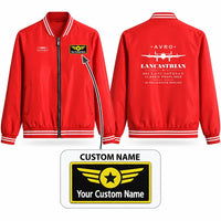 Thumbnail for Avro 691 Lancastrian Stylish Jackets - Baseball Collar - Heritage + Name - Red