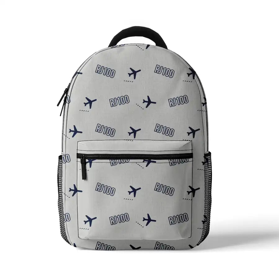 Avro RJ100 - 3D Backpack - 3D Pattern - White