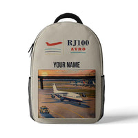 Thumbnail for Avro RJ100 - 3D Backpack - Beige + Name