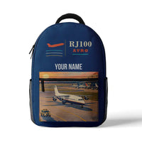 Thumbnail for Avro RJ100 - 3D Backpack - Blue + Name