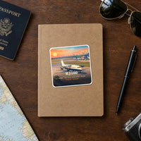 Thumbnail for Avro RJ100 - 3D + Name - Square Sticker - Notebook