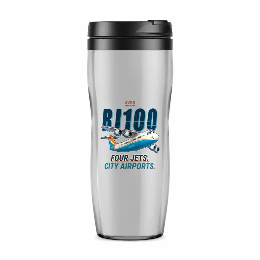 Avro RJ100 - Cartoon - Plastic (No Holder) - Light Gray