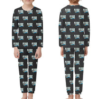 Thumbnail for Avro RJ100 - Children Pajamas - Cartoon Pattern - Black